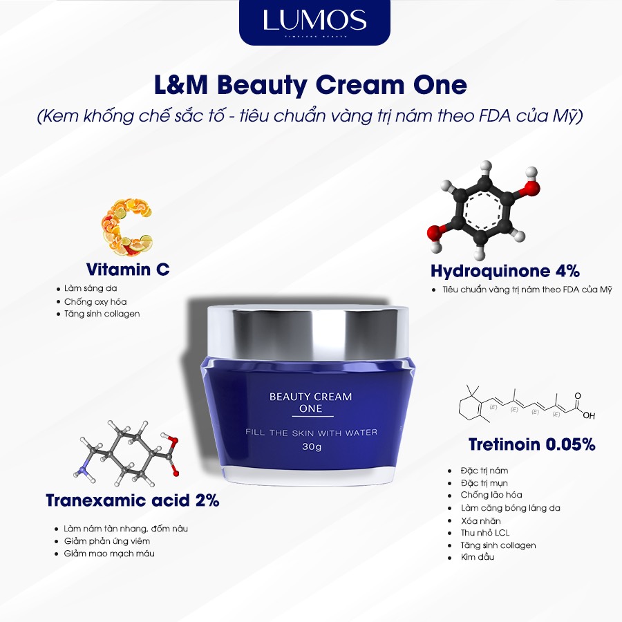 KEM ỨC CHẾ NÁM L&M CREAM ONE