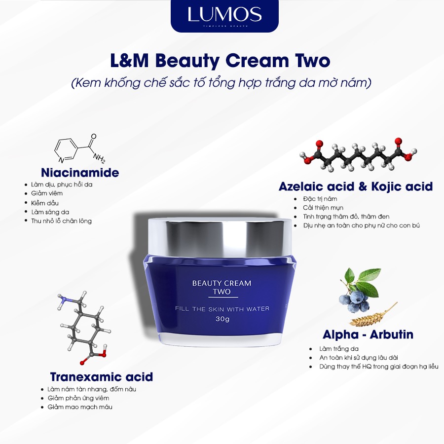 KEM ỨC CHẾ NÁM L&M CREAM TWO 