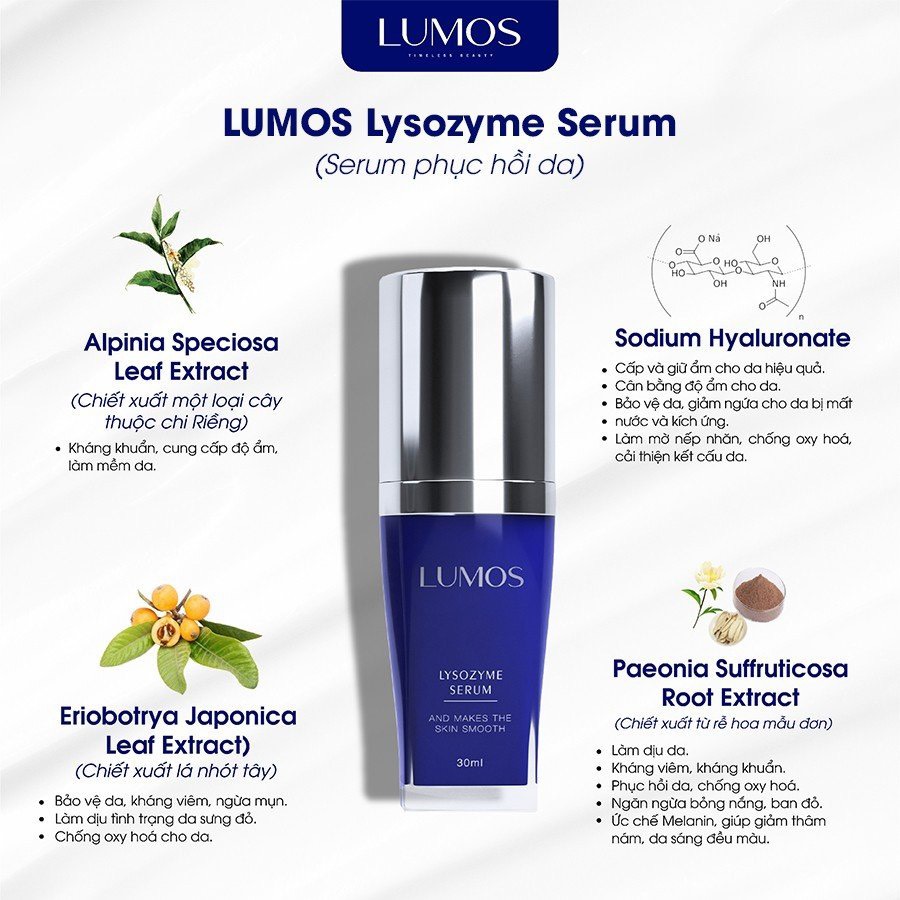 SERUM CẢI THIỆN SẸO RỖ LUMOS LYSOZYME 
