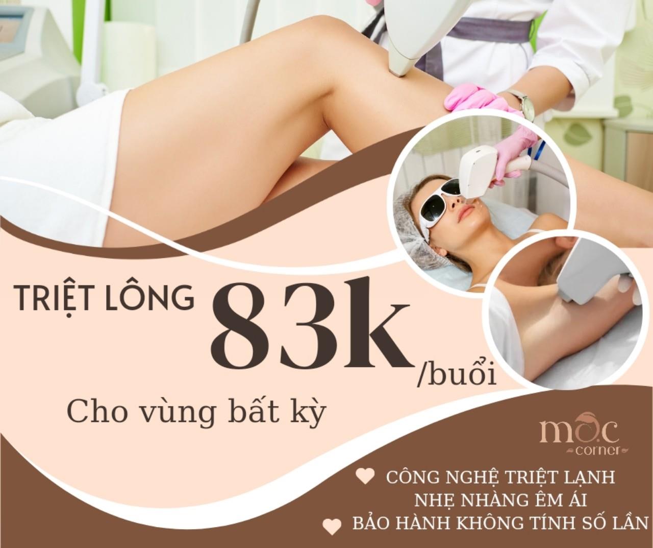 CHÀO MỪNG 8/3 - TRIỆT LÔNG ĐỒNG GIÁ CHỈ 83K