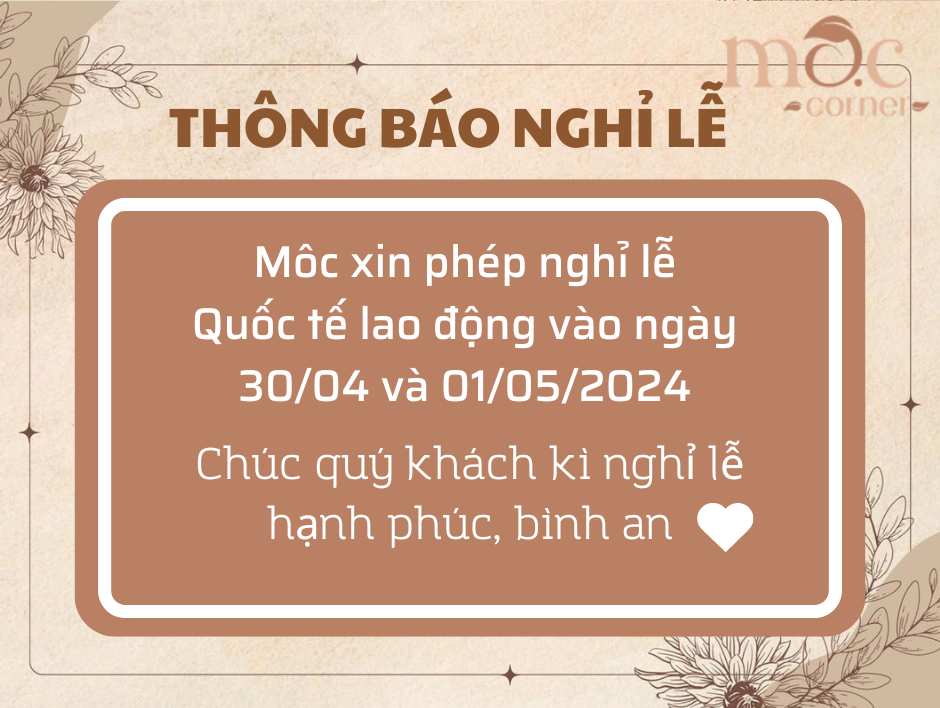 THÔNG BÁO NGHỈ LỄ 30/4 - 1/5