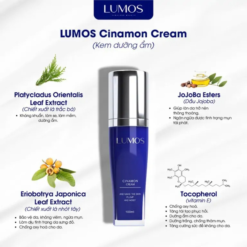 KEM DƯỠNG ẨM LUMOS CINAMON 