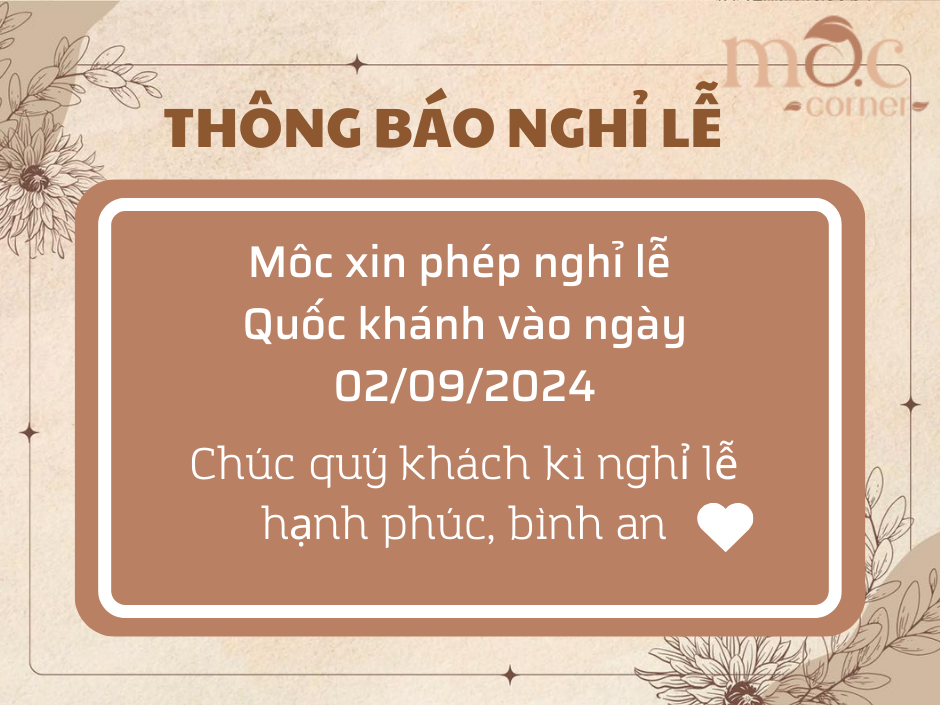 THÔNG BÁO NGHỈ LỄ QUỐC KHÁNH