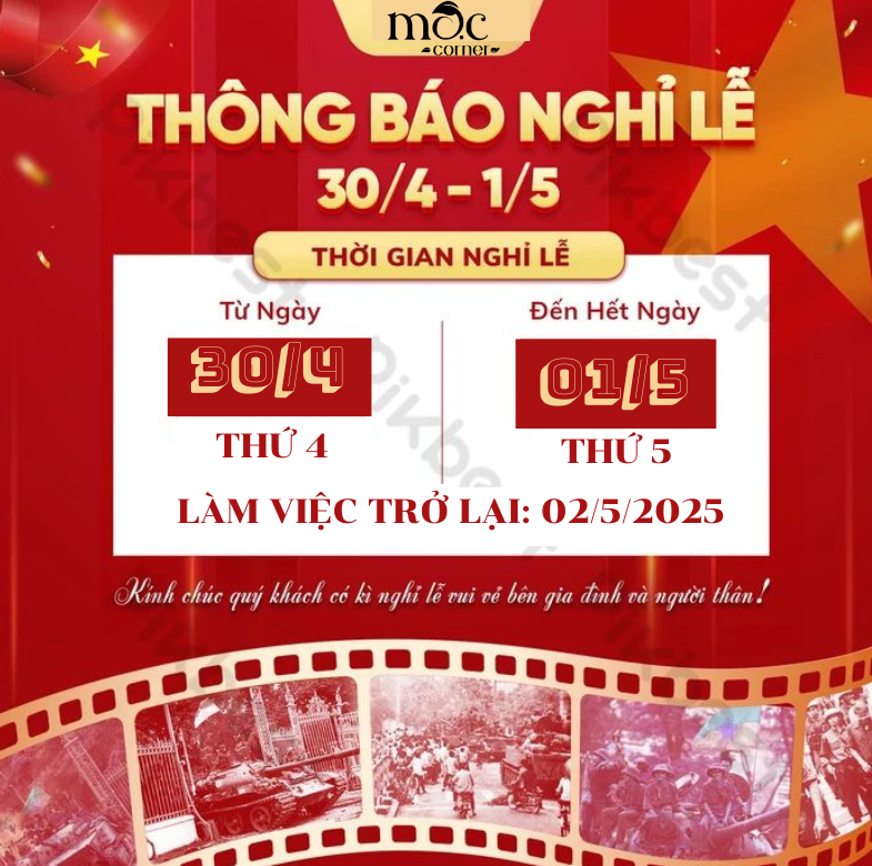 🇻🇳  THÔNG BÁO NGHỈ LỄ GIẢI PHÓNG MIỀN NAM & QUỐC TẾ LAO ĐỘNG 🇻🇳 